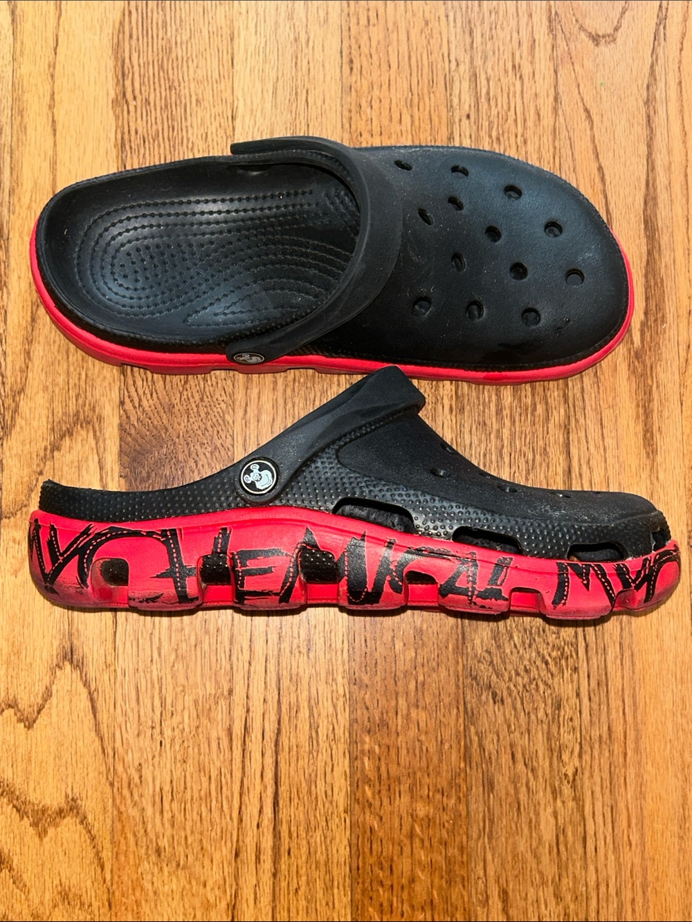 My Chemical Romance Custom Modified Croc Duet Sports Clogs Mens 9 Wmns 11